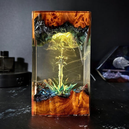 Icebound Resin Lamp
