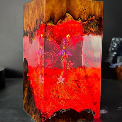 The Lost Grove Resin Lamp