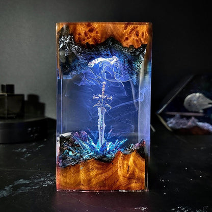Icebound Resin Lamp