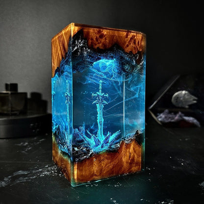 Icebound Resin Lamp