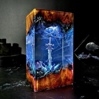 Icebound Resin Lamp