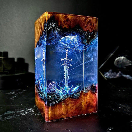 Icebound Resin Lamp