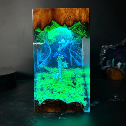 The Lost Grove Resin Lamp